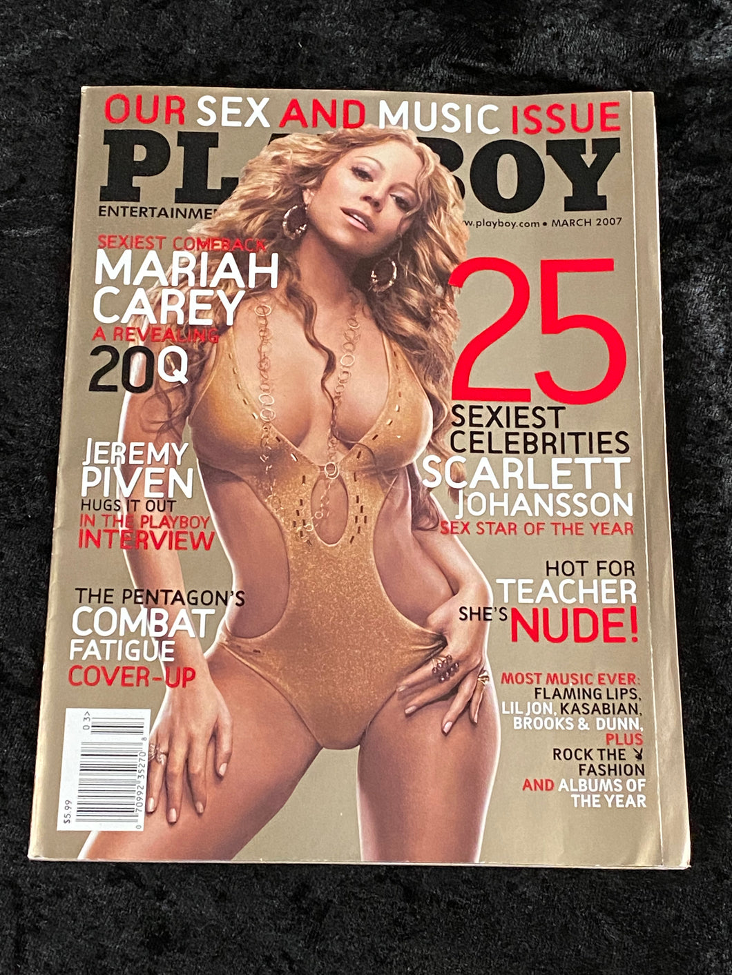 Playboy Magazine March 2007 Mariah Carey